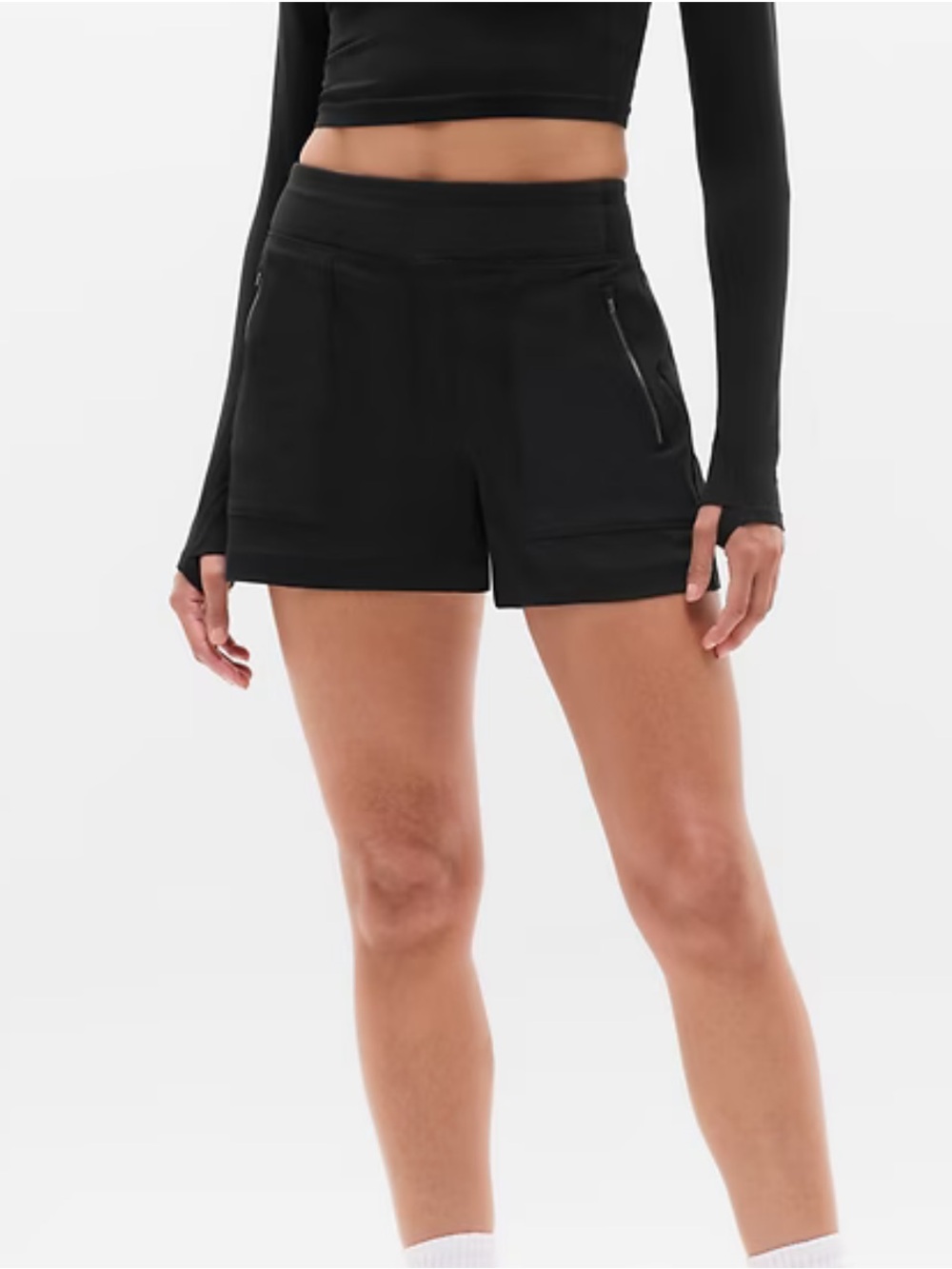 Athleta black Trekkie north shorts size 14
